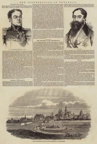 The Insurrection in Portugal (engraving) by English School