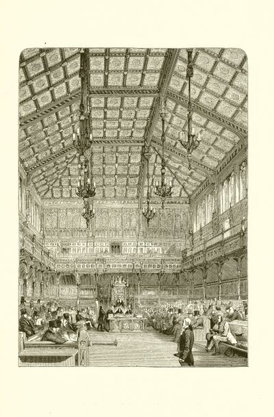 The Interior of the House of Commons by English School