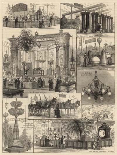 The International Electric Exhibition at the Crystal Palace by English School
