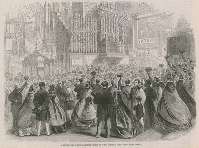 A scene near the eastern dome on the closing day by English School