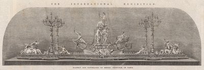 The International Exhibition; Plateau and Candelabra by Messrs Cristofle of Paris by English School