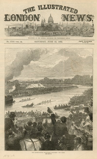 The International Four-oared Boat Race: The Start by English School