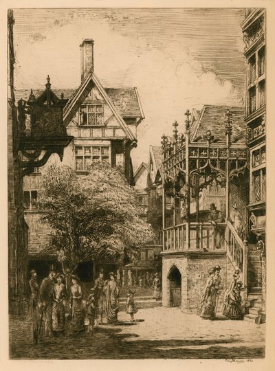 The International Health Exhibition at South Kensington: The Old London Street by English School