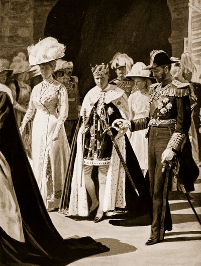 The Investiture of the Prince of Wales (1911) by English School