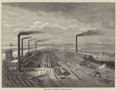 The Iron and Steel Works, Barrow by English School