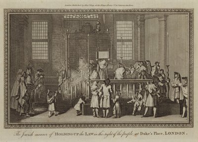 The Jewish Manner of Holding Up the Law by English School