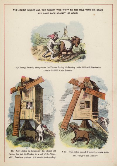 The Joking Miller and the Farmer by English School