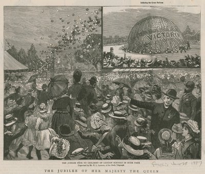 The Jubilee Fete to the Children of London Schools in Hyde Park by English School