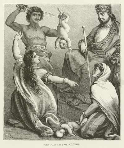 The Judgment of Solomon by English School