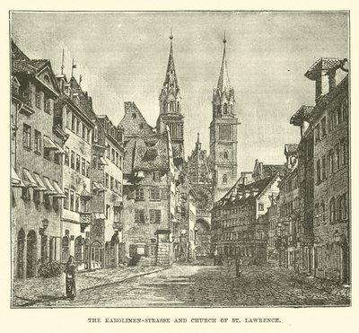 The Karolinenstrasse and Church of St Lawrence by English School