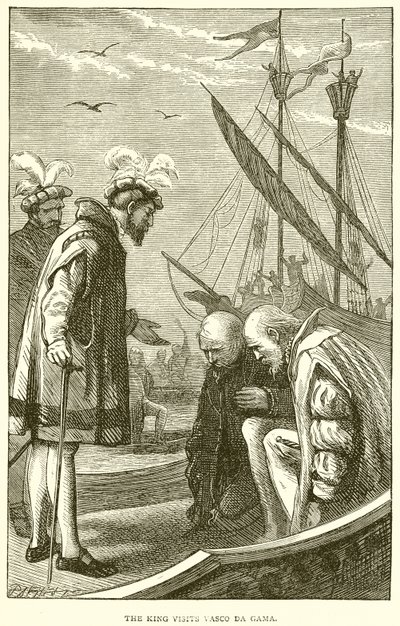 The King Visits Vasco da Gama by English School