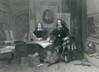 The King and Hyde at Oxford, by J. T. Willmore by English School