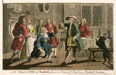 The King and Miller of Mansfield, from an Original Painting in Vauxhall Gardens by English School