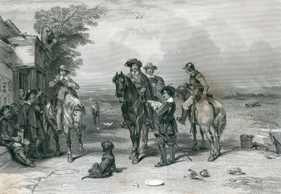 The King on His Journey to the Scots, engraved by Frederick T. Heath by English School