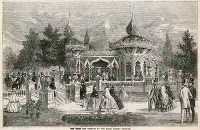 The Kiosk and Terrace at the Royal Surrey Gardens by English School