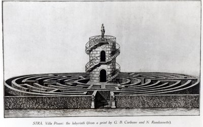 The Labyrinth of the Villa Pisani at Stra, after a print by Giovanni Battista Carboni and N. Randonnette by English School