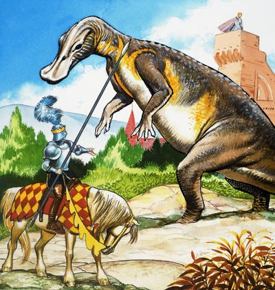 The Lady and the Dragon by English School