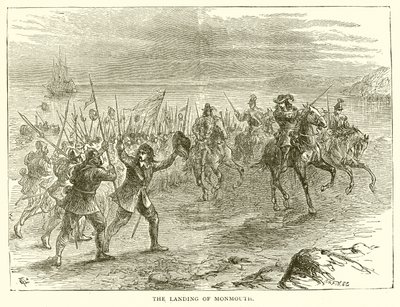 The Landing of Monmouth by English School