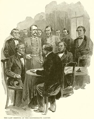 The Last Meeting of the Confederate Cabinet by English School