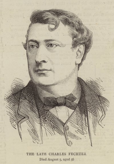 The Late Charles Fechter by English School