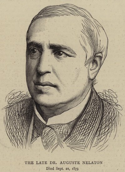 The Late Dr Auguste Nelaton by English School
