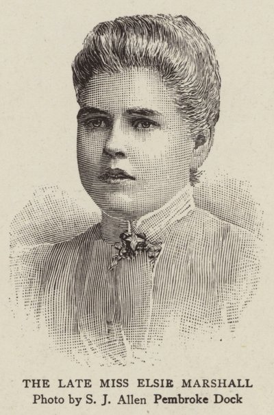The Late Miss Elsie Marshall by English School