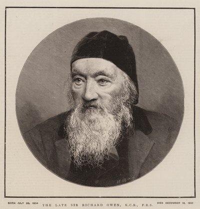 The Late Sir Richard Owen, KCB, FRS by English School