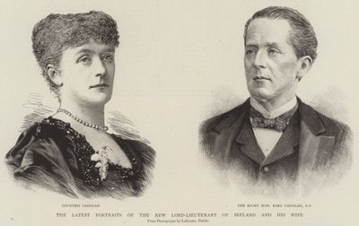 The Latest Portraits of the New Lord-Lieutenant of Ireland and his Wife by English School