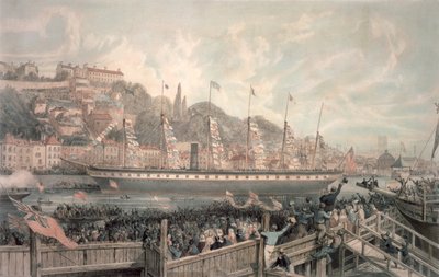 The Launch of the Steamship 