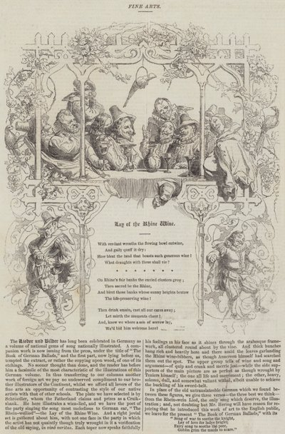 The Lay of the Rhine Wine by English School