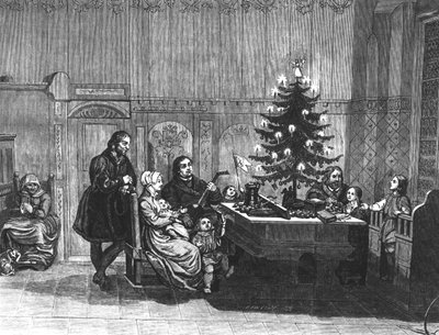 The Legend of the First Christmas Tree Candles, mid 18th century by English School