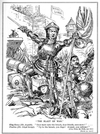 The Liberals, Led by Asquith and Lloyd George, Attack the House of Lords, 1910 by English School