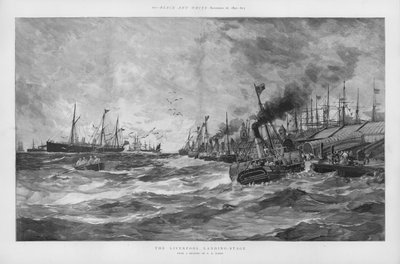 The Liverpool landing stage, Merseyside by English School