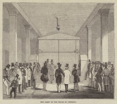 The Lobby of the House of Commons by English School
