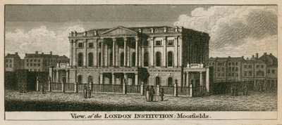 The London Institution, Moorfields, London by English School