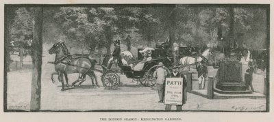 The London Season: Kensington Gardens by English School