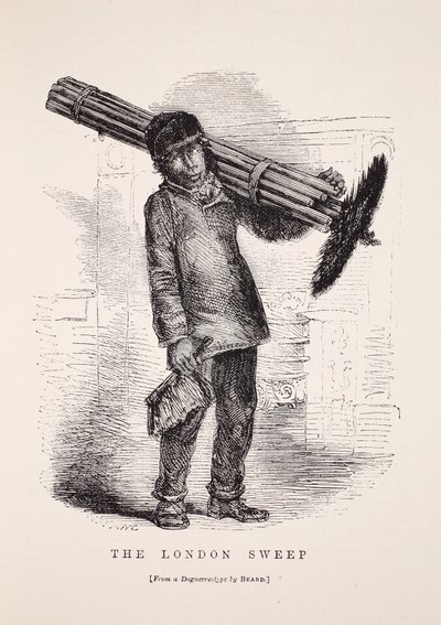 The London Sweep, from the daguerreotype by Richard Beard, illustration from London Labour and London Poor by Henry Mayhew, pub. 1862 by English School