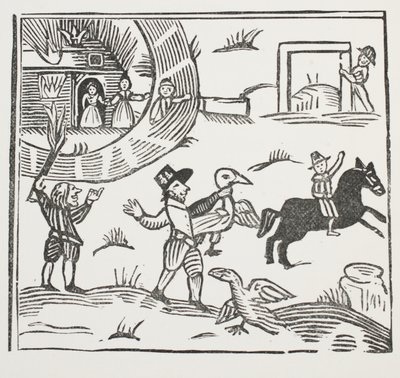 The Mad Pranks of Tom Tram (illustration) by English School