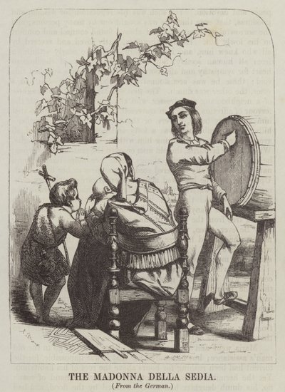 The Madonna della Sedia by English School