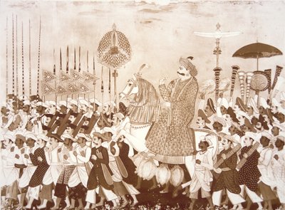 The Mahratta Chief Tulsaji of Tanjore by English School