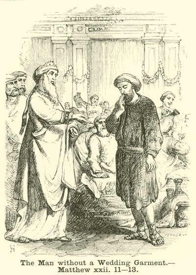 The Man without a Wedding Garment by English School