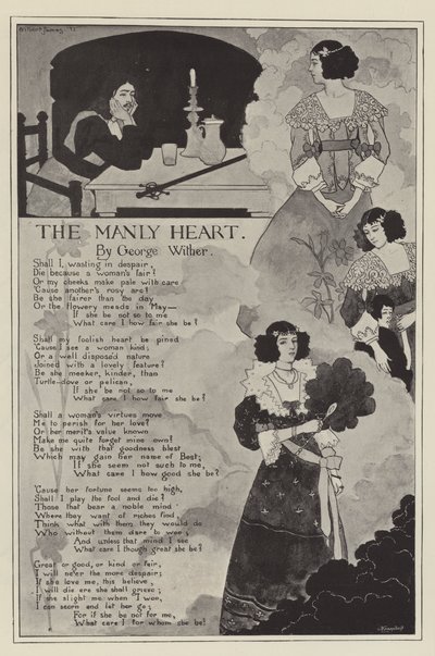 The Manly Heart, by George Wither by English School