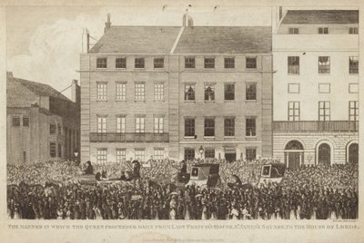 The Manner in which the Queen proceeded daily from Lady Franciss House by English School