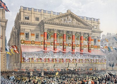 The Mansion House, 7th March, 1863, from A Memorial of the Marriage of Edward VII and Alexandra of Denmark by English School