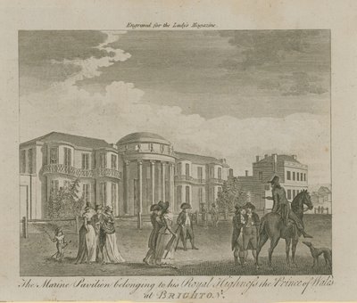The Marine Pavilion belonging to His Royal Highness the Prince of Wales in Brighton by English School