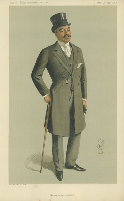 The Marquis de Soveral, cartoon from Vanity Fair magazine, 13 November, 1912 by English School