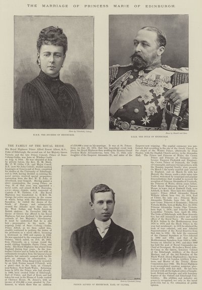The Marriage of Princess Marie of Edinburgh by English School