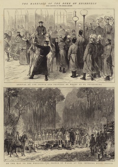 The Marriage of the Duke of Edinburgh by English School