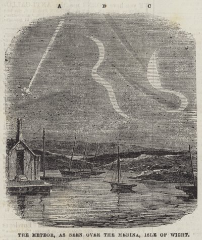 The Meteor, as seen over the Medina, Isle of Wight by English School