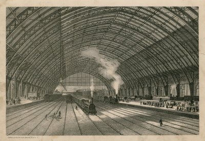 The Midland Railway Station, St Pancras, London by English School